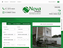 Tablet Screenshot of novaorleansimoveis.com.br